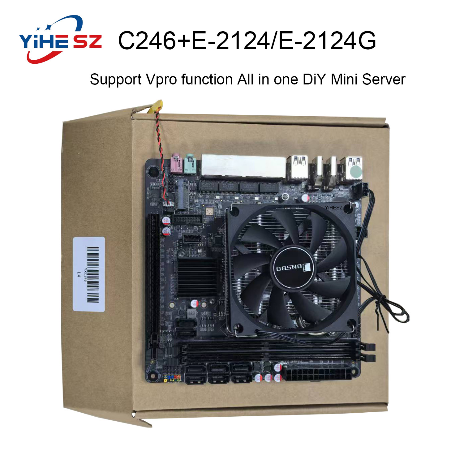 Nas Motherboard 8 Sata Mini Itx - E-2124/2124G C246 Vpro NAS carte mère
