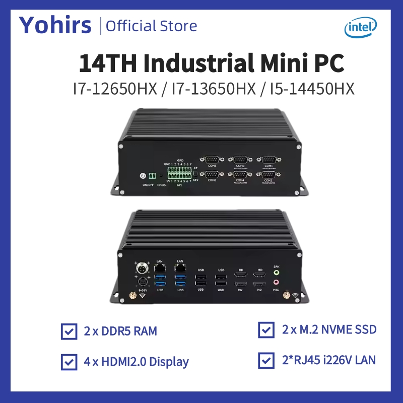 14ème Mini Pc industriel i5-14 - Fanless Industrial Pc Rs485 Core I7 avis et prix